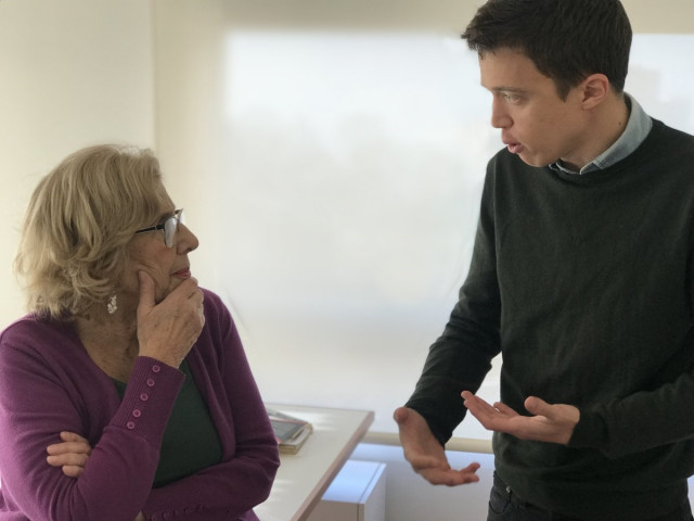 Manuela Carmena e Íñigo Errejón concurrirán con Más Madrid