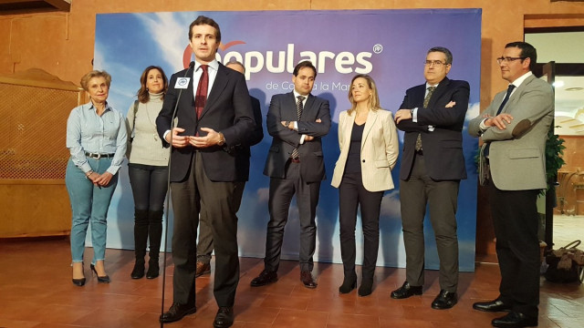 Pablo Casado, presidente del PP, en Ciudad Real