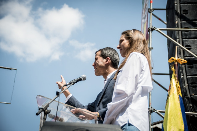 Venezuelans rally in support of Juan Guaidó