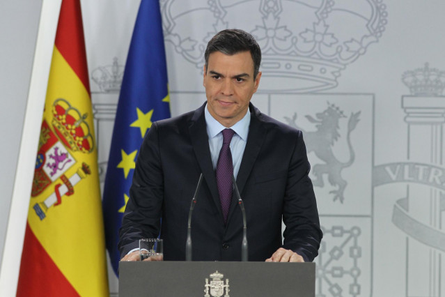 Comparecencia de Pedro Sánchez para realizar una declaración oficial sobre Venez