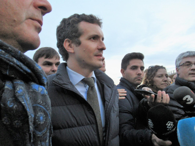 El presidente del PP, Pablo Casado