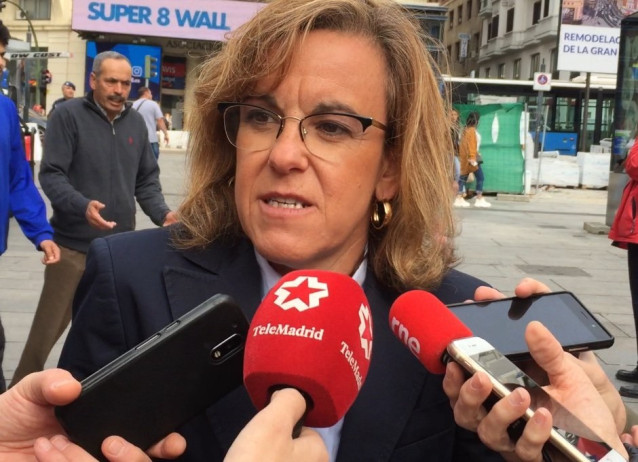 La portavoz del PSOE en el Ayuntamiento de Madrid, Purificación Causapié