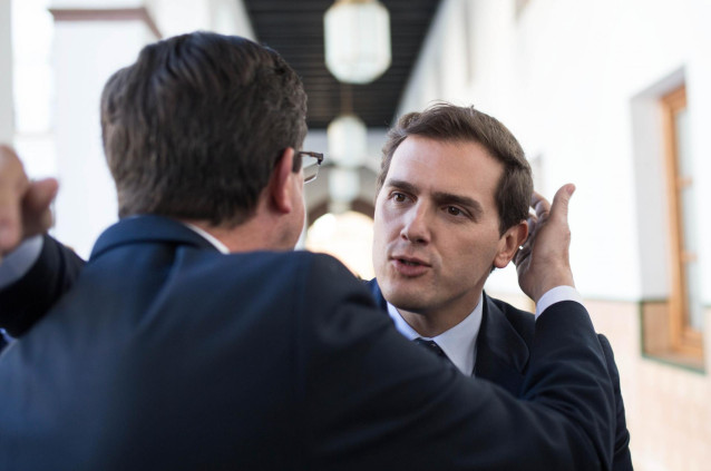 El presidente de Ciudadanos (Cs), Albert Rivera se reúne con los consejeros de C