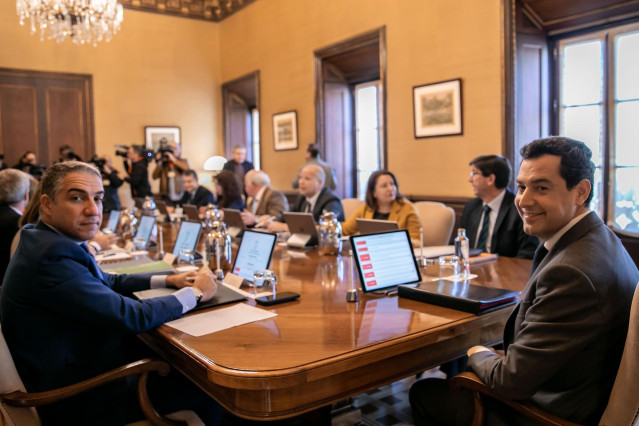 Primera reunión en el Palacio de San Telmo del Consejo de Gobierno de la Junta d
