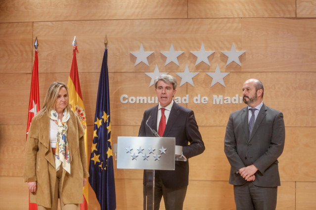 El presidente de la Comunidad de Madrid, Ángel Garrido comparece para valorar la