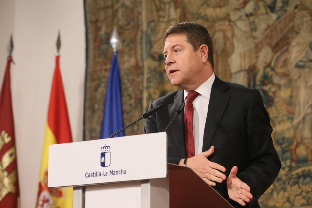 Emiliano García-Page, encuentro con medios