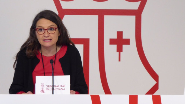 Oltra en rueda de prensa