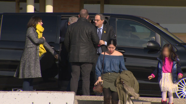 Visita del presidente de la Generalitat catalana, Quim Torra, a los presos sober
