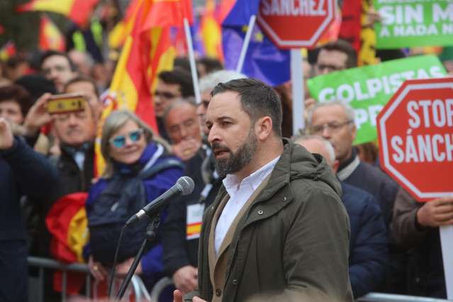 Concentración en Madrid bajo el lema 'Por una España unida'
