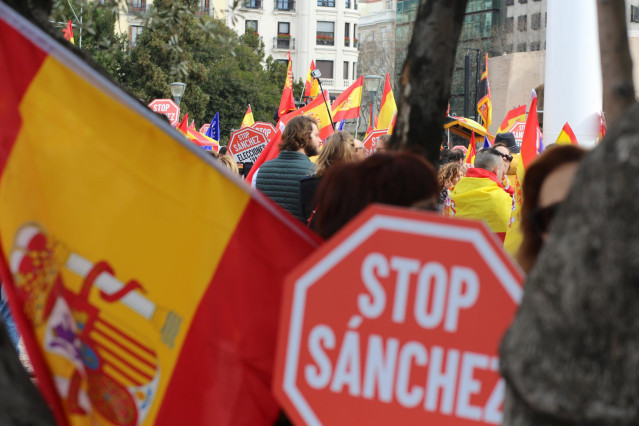 Concentración en Madrid bajo el lema 'Por una España unida'