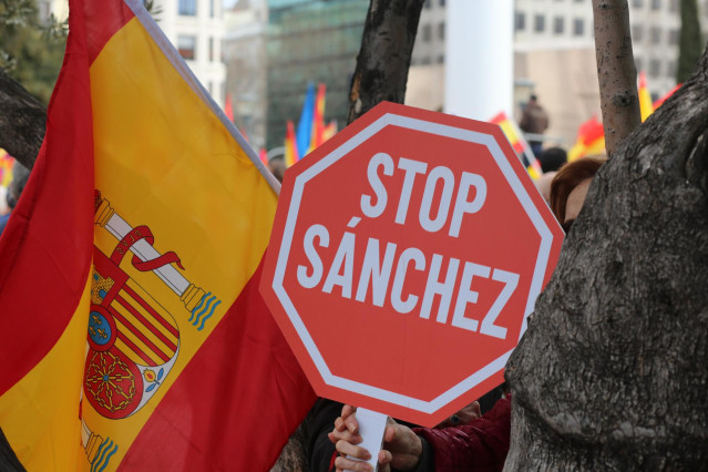 Concentración en Madrid bajo el lema 'Por una España unida'