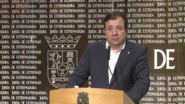 El presidente de la Junta, Guillermo Fernández Vara