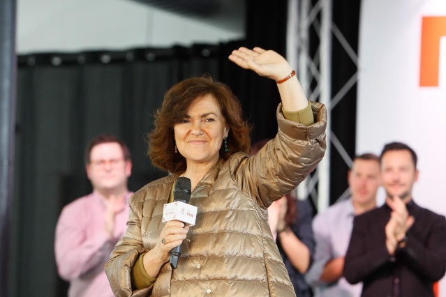 Intervención de la presidenta del Gobierno, Carmen Calvo, en un acto del PSIB-PS