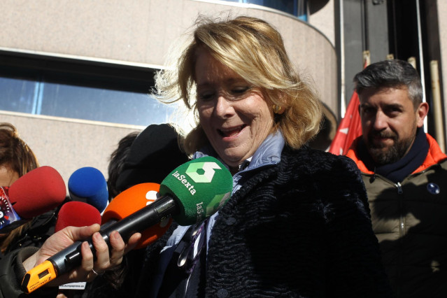 La expresidenta de la Comunidad de Madrid, Esperanza Aguirre, testifica en el ju