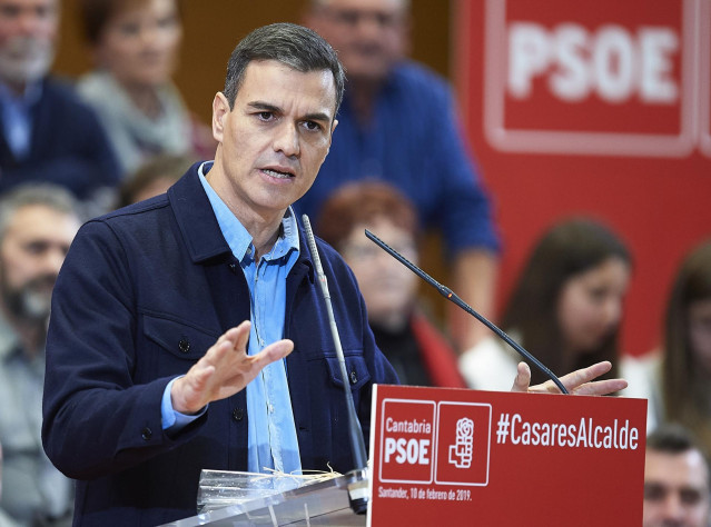 Pedro Sánchez participa en el acto de presentación de la candidatura a la alcald