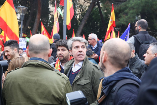Concentración en la Plaza de Colón (Madrid) bajo el lema 'Por una España unida'