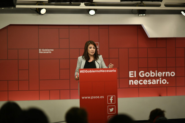 Rueda de prensa del PSOE sobre actualidad política