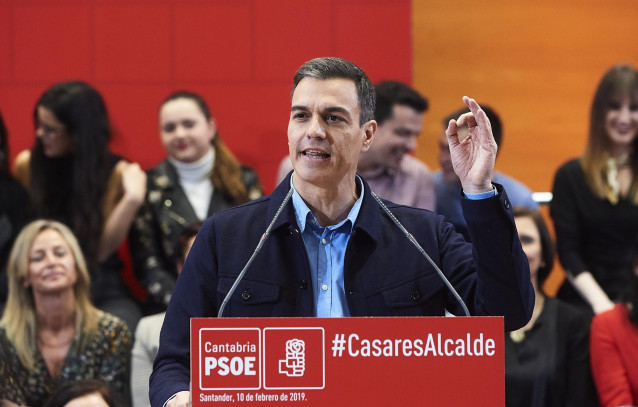 Pedro Sánchez participa en el acto de presentación de la candidatura a la alcald
