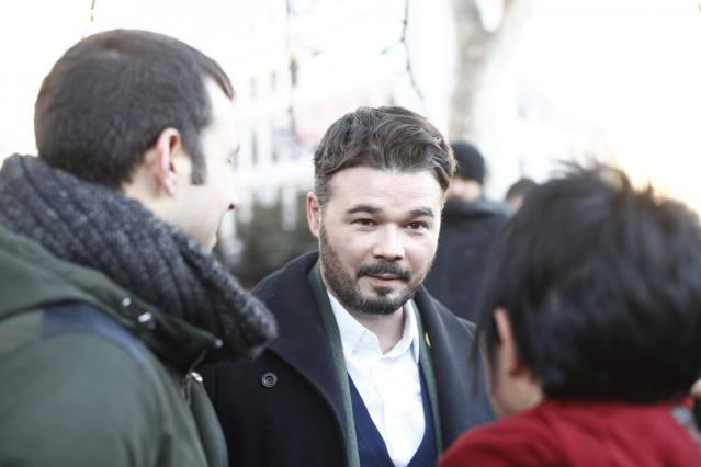 Gabriel Rufián (ERC) dice que mantendrán su enmienda a la totalidad