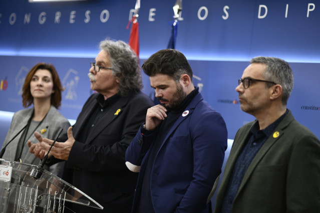 ERC formaliza en el Congreso de los Diputados una enmienda a los Presupuestos Ge