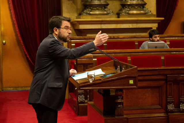 El vicepresidente de la Generalitat, Pere Aragonès, habla sobre el inicio del ju