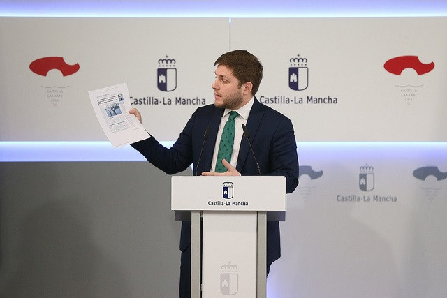 Nacho Hernando en la rueda de prensa del Consejo de Gobierno