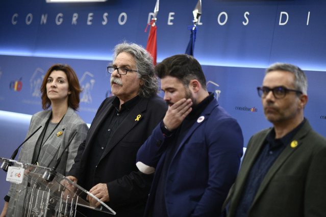 ERC formaliza en el Congreso de los Diputados una enmienda a los Presupuestos Ge