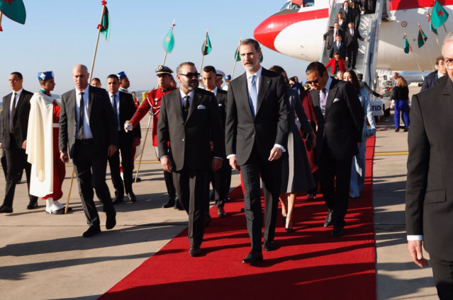 Los Reyes llegan a Marruecos para el Viaje de Estado