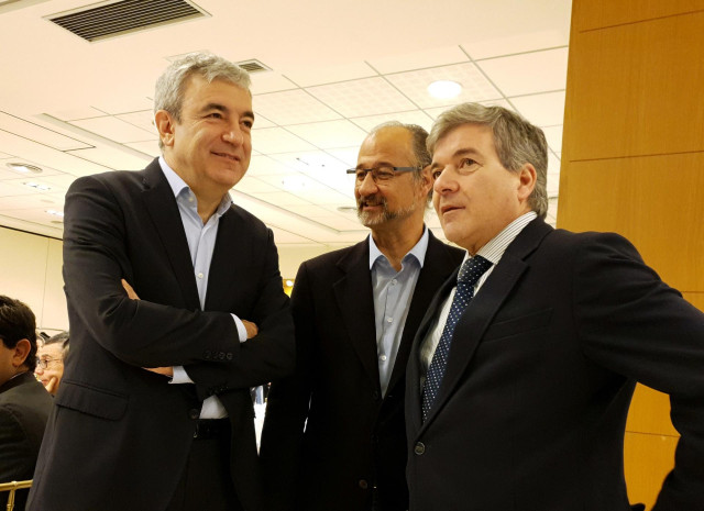 Garicano junto a Luis Fuentes y Ángel de las Heras