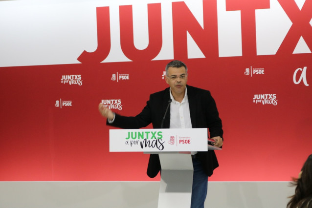 Juan Antonio González este jueves en rueda de prensa en Mérida