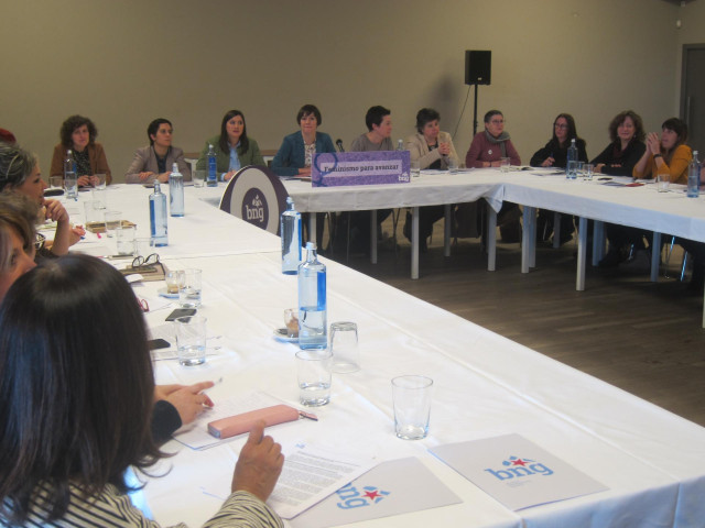 Ana Pontón, del BNG, en un acto con mujeres del Bloque