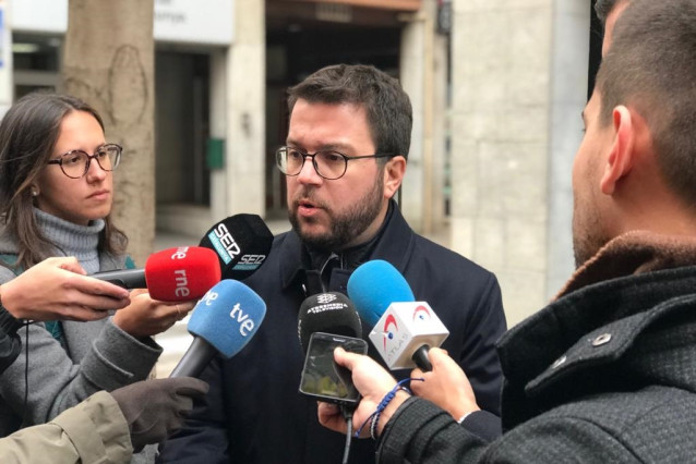 El vicepresidente de la Generalitat, Pere Aragonès