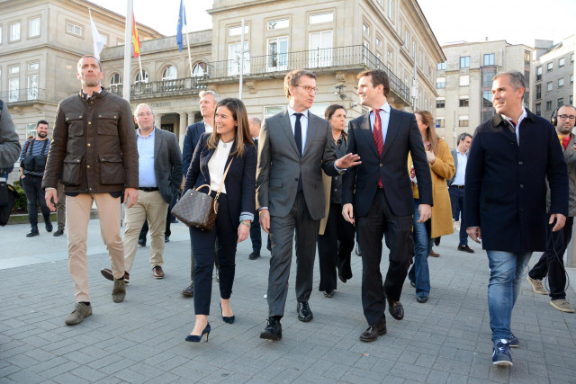 Pablo Casado visita las ciudades gallegas de Pontevedra y Vigo