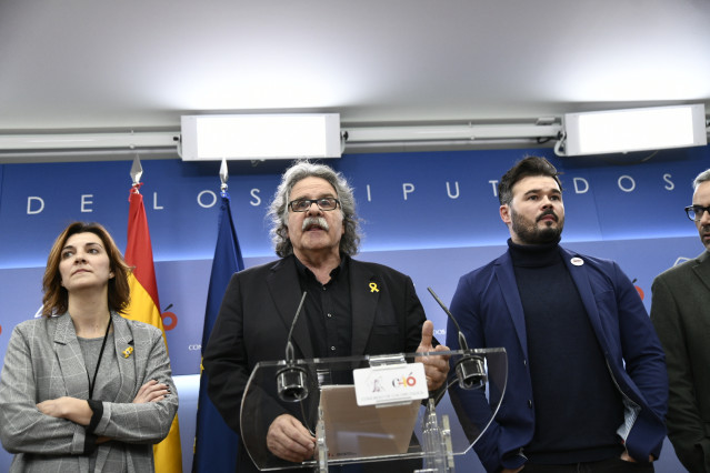 ERC formaliza en el Congreso de los Diputados una enmienda a los Presupuestos Ge