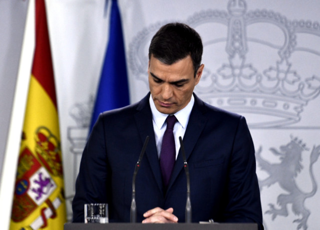 Declaración institucional de Pedro Sánchez para comunicar la fecha de las próxim