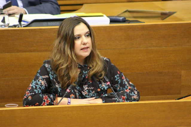 La diputada de Compromís en les Corts Valencianes, Mònica Àlvaro en imagen de ar