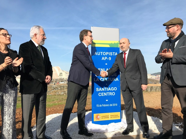 Inauguración del enlace de la AP-9 con la Cidade da Cultura