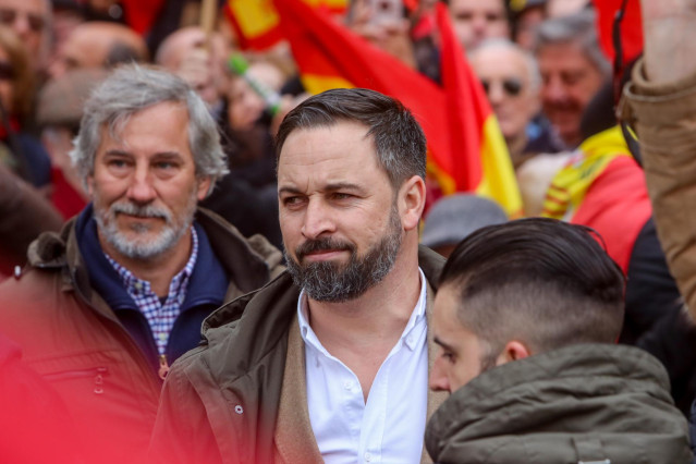 Concentración en la Plaza de Colón (Madrid) bajo el lema 'Por una España unida'