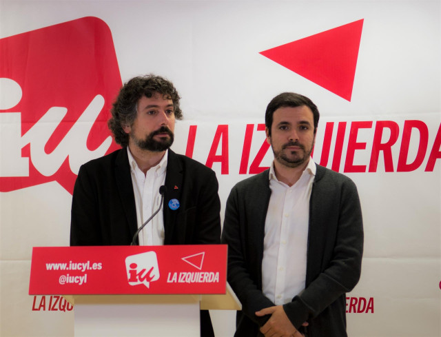 Valladolid.- José Sarrión y Alberto Garzón