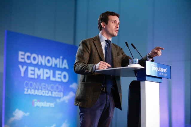 Acto de clausura de la Convención de Economía y Empleo del PP en Zaragoza (Aragó