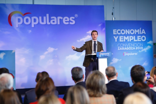Acto de clausura de la Convención de Economía y Empleo del PP en Zaragoza (Aragó