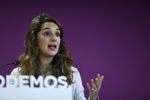 Rueda de prensa de Podemos sobre actualidad política y la situación presente de