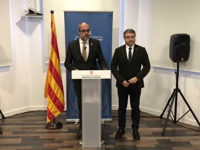 El conseller Miquel Buch y el director de Mossos Andreu Martínez
