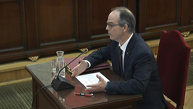 Interrogatorio a Jordi Turull en el juicio por el 'procés'