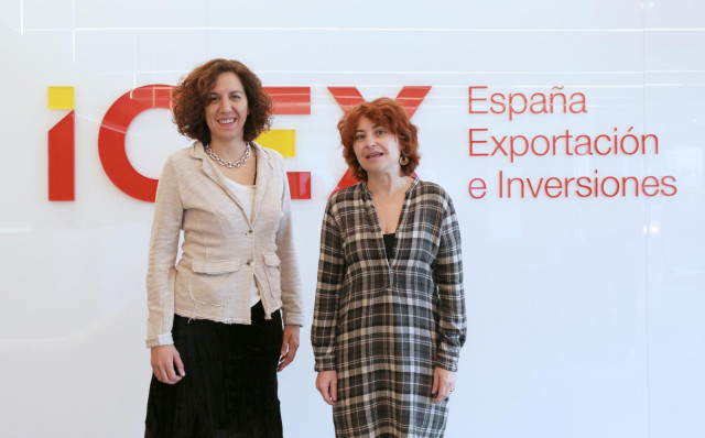 Irene Lozano (España Global) y María Peña (ICEX)