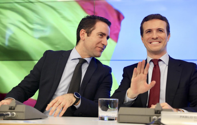 Reunión de la Junta Directiva Nacional del PP para planificar la campaña de las