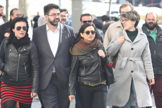 La edil de Ahora Madrid Rommy Arce llega a los juzgados de Madrid para declarar