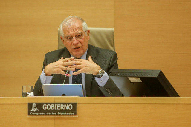 Borrell en el Congreso en una comparecencia sobre Venezuela