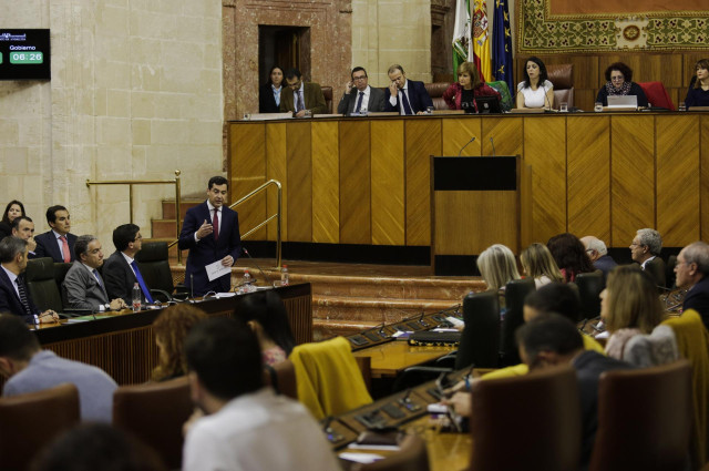 Juanma Moreno, hoy en la sesión de control al Ejecutivo