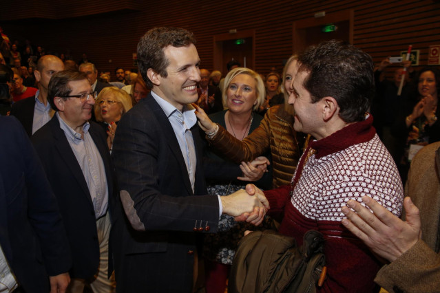 El presidente del Partido Popular, Pablo Casado